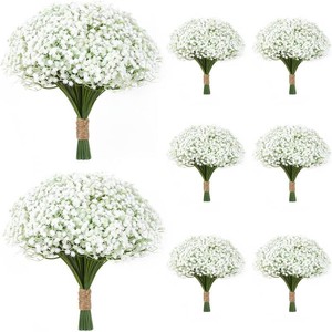 $26 150 Pcs Babys Breath Artificial Flowers,White Baby Breath Flowers Artificial Bulk Real Touch Faux Flowers Gypsophila for Wedding Party Bouquet Floral Arrangement Home Decor (150)