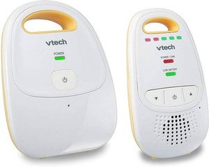 $24 VTech Audio Baby Monitor   No Static DECT 6.0, No WiFi, Hack-Proof  8Hr Battery, Belt Clip, 1000ft Range, 5-Level Sound Indicator  DM111