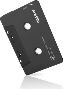Arsvita Car Audio Bluetooth Wireless Cassette Adapter, Black