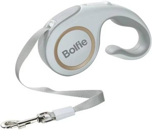 $36 360  Tangle-Free Retractable Dog Leash 16 ft Heavy Duty Reflective Nylon Tape for Small to Medium Dogs Up to 60lbs,Soft Grip, Lock(Medium, White)
