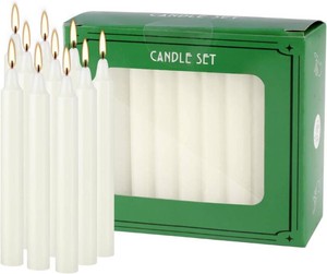 4 Inch Tall 40 Pack Ivory Candles Mini Unscented Taper Candles for Christmas,Household, Wedding, Rituals, Prayer, Birthdays, Meditation, Altar,Party and Home D cor Candlesticks
