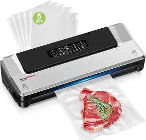 $40 Bonsenkitchen Vacuum Sealer Machine, Multiple Modes For Meal Prep,Silver
