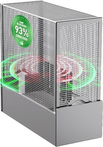 $46 EMF Blocker for Home, Large WiFi Router Cover EMF Protection, Blocks 93% of Router EMF & 5G Emissions Faraday Cage, Uninterrupted Use WiFi Signal Blocker for Office Bedroom Nursery (Arctic Silver)