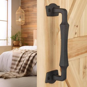 $22 Rustic Barn Door Handles for Sliding Door, 10 Square Solid Design