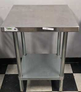 24 x 24 Commercial Stainless Steel Work Table with Undershelf