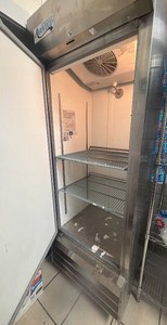 Leader 29 Stainless Steel Single Solid Door Commercial Reach-In Freezer