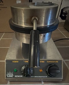 Carnival King WCM1 8 Non-Stick Commercial Waffle Cone Maker (120V  1100W) model 382WCM1