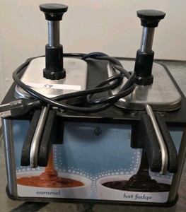 Server Products EZT Twin EZ-Topper Pouched Topping Warmer with Dual Stainless Steel Pumps (Model 85850  85920)