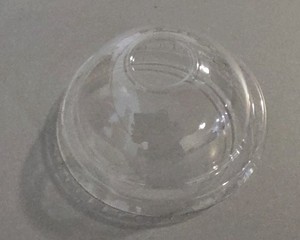 clear plastic frozen yogurt lids without hole (full box) LIDS ONLY