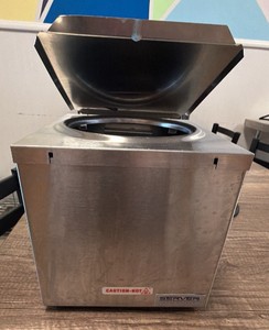 Server Supreme Single-Well Heated Topping Dispenser Warmer  Stainless Steel Pump Model 83330  120V