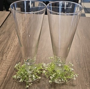 2-pilsner baseball glasses