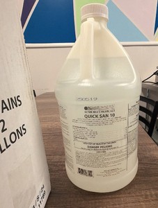 2 bottles- Quick, SAN 10 brand new disinfectant