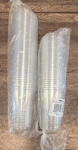 1 12 stacks of 16 ounce clear plastic cold cups