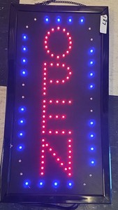 Open light up sign