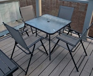 Patio table with 4 chairs