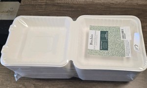 8x8 compostable containers (75 pieces)