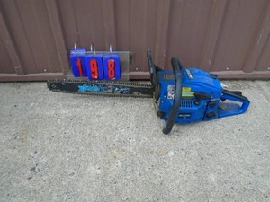 Blue Max 20� gas powered chainsaw. Used condition. Tested & works. As shown.