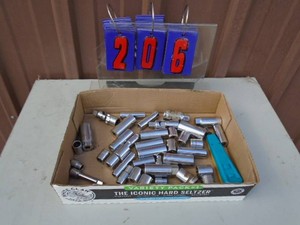 Assortment of sockets. Some Craftsman. As shown.