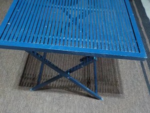 Outdoor Metal Collapsible Table 28 Square