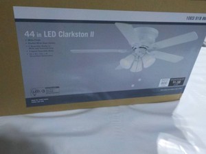 44 LED Clarkston II Ceiling Light with Fan- new in box