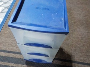 3 Drawer Homz Plastic Storage 12 x 14 x 27 on Wheels
