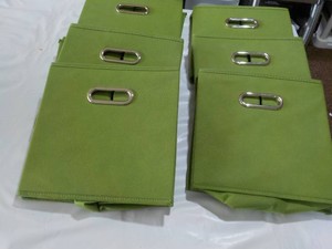 6 Canvas Storage Baskets 11 square