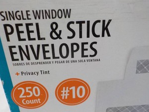 250 Peel and Stick Envelopes