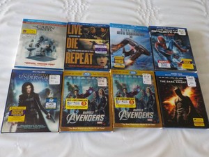 8 Blu-Rays DVDs