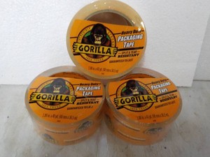 3 rolls Gorilla 1.88 x 40 yards Clear Tape