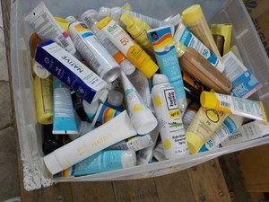 Tote of Sun Screen and Aloe Lotion
