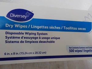 Diversey 500 Wipes 6 x 8 Disposable Wiping System