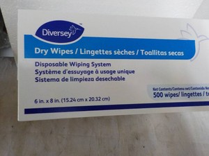 Diversey 500 Wipes 6 x 8 Disposable Wiping System