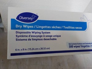 Diversey 500 Wipes 6 x 8 Disposable Wiping System