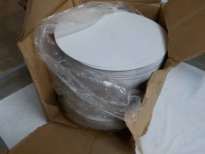 Case of 500 Foil Laminated Round Lid or Plates for Deli Deserts