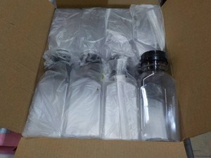 16 Plastic 8 oz Bottles with Lids