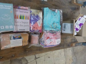 Childrens Clothing, Juice, Balloons, Snack Set, and Pillowcases