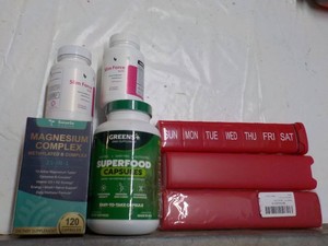 Magnesium, Slim Force, Superfood and 7 day Pill