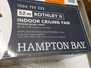 52 Rothley II Indoor Ceiling Hampton Bay Fan with Light