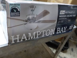 Hampton Bay 52 Rothley II Indoor Ceiling Fan with Light