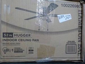 Hampton bay 52 Hugger Indoor Ceiling Fan with Light
