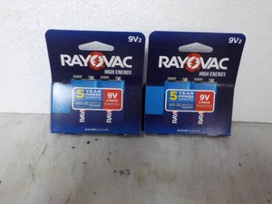 4 Rayovac 9V Batteries