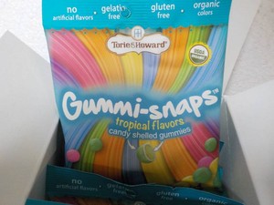 Box of 12 Tropical Flavors 3 oz bags Gummi-Snaps