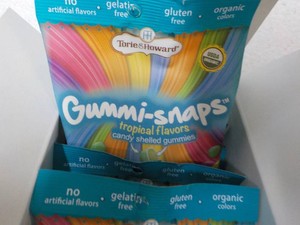 Box of 12 Tropical Flavors 3 oz bags Gummi-Snaps