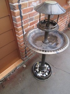 Solar lighted decorative table