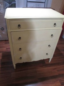 Wood painted dresser