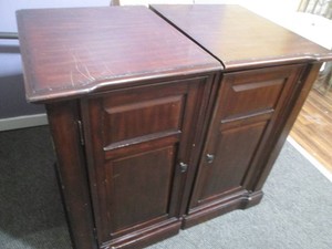 Pair of 4 foot tall side tables