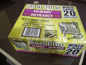 New box of suet bird feed