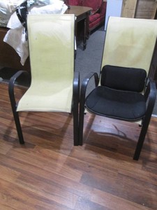 Pair of patio chairs