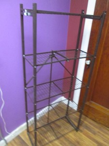 5 Foot tall metal shelf
