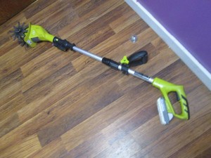 Sunjoe battery operated hand tiller